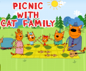 Picnic With Cat Family